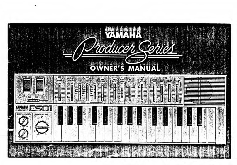 Yamaha CS01 User manual Yamaha CS01 User manual