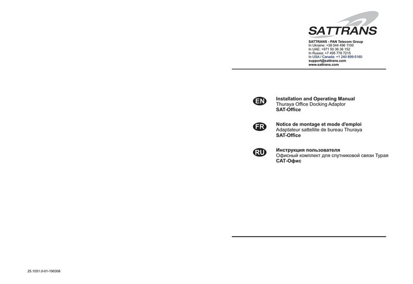 Sattrans SAT-Office Installation and operating manual
