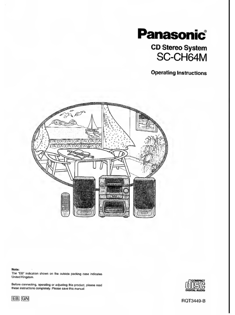 Panasonic SC-CH64M User manual Panasonic SC-CH64M User manual