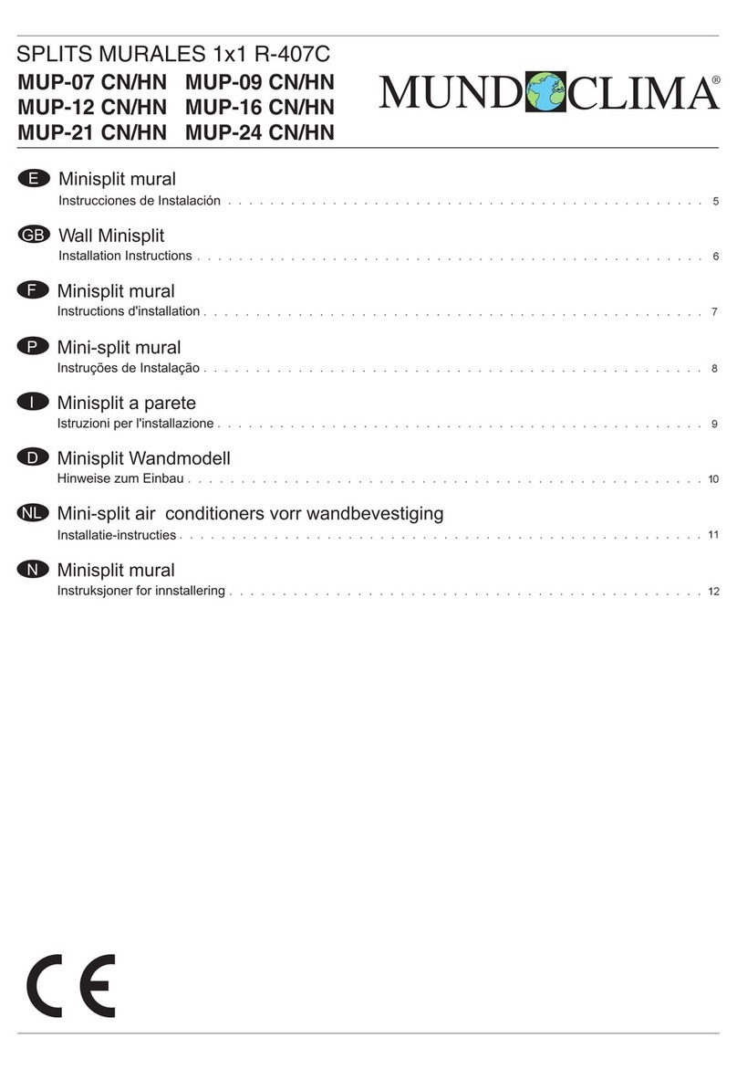 mundoclima MUP-07 CN User manual