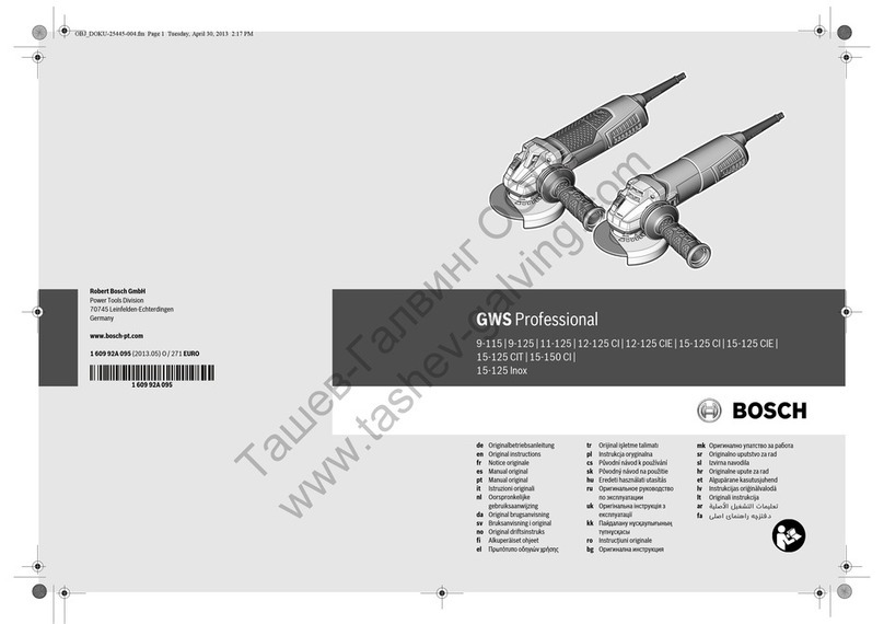 Bosch GWC Professional 9-115 Original instructions