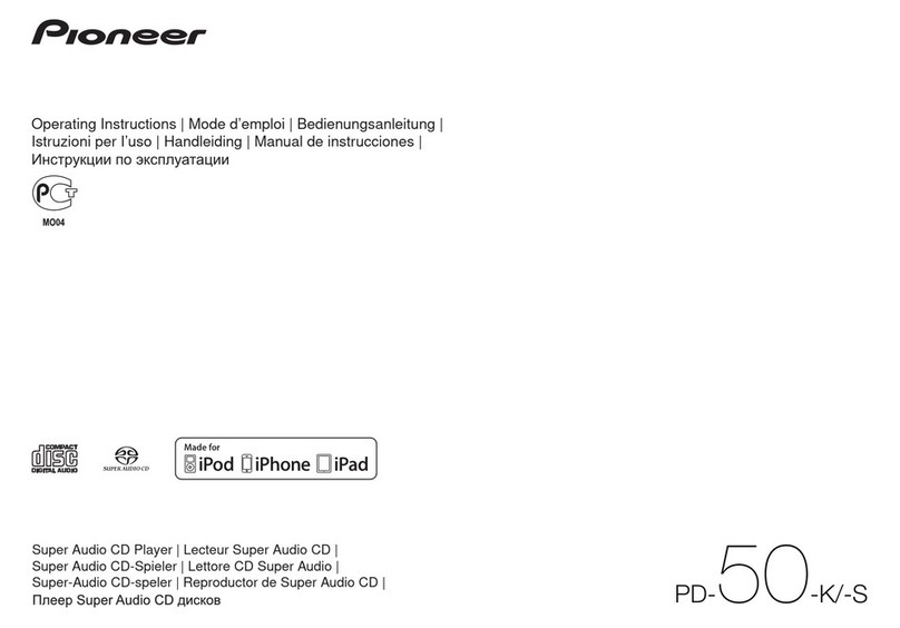 Pioneer PD-50-K User manual