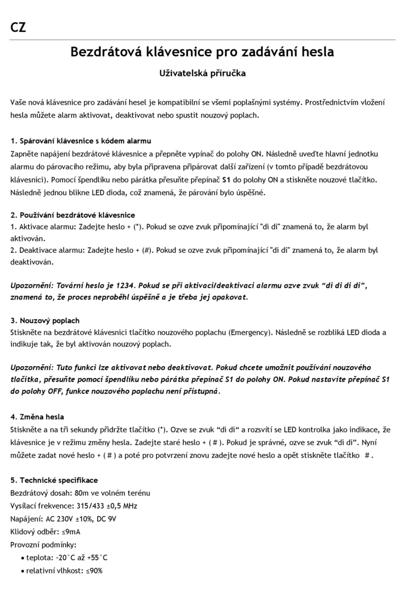 Evolveo ACS KEY2 user manual