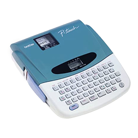 Brother PT 1700 - Electronic Labeler User manual