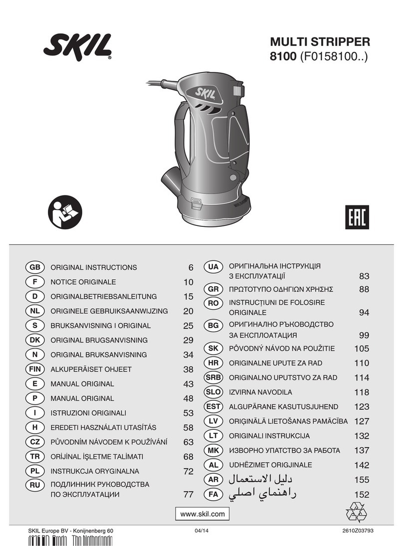 Skil 8100 User manual