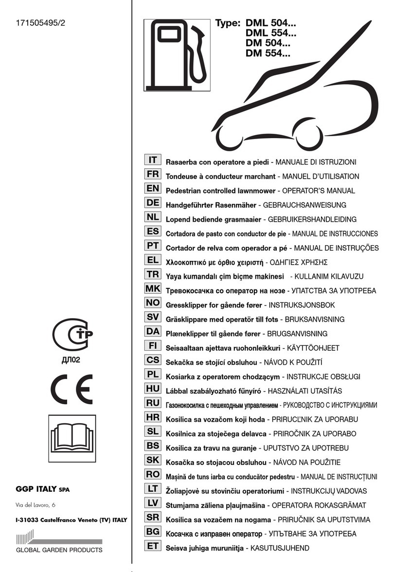 GGP ITALY DML 554 Series User manual
