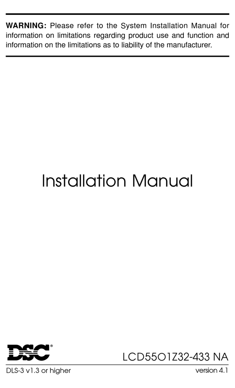 DSC LCD55O1Z32-433 User manual DSC LCD55O1Z32-433 User manual