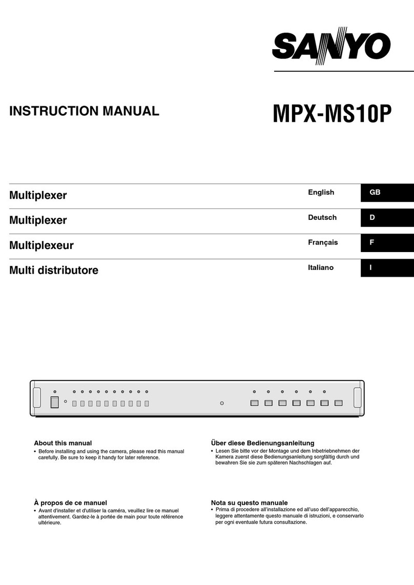Sanyo MPX-MS10P instruction manual