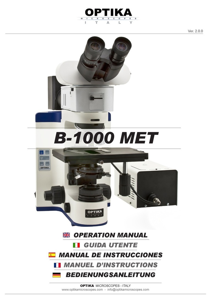 Optika B-1000 MET User manual Optika B-1000 MET User manual