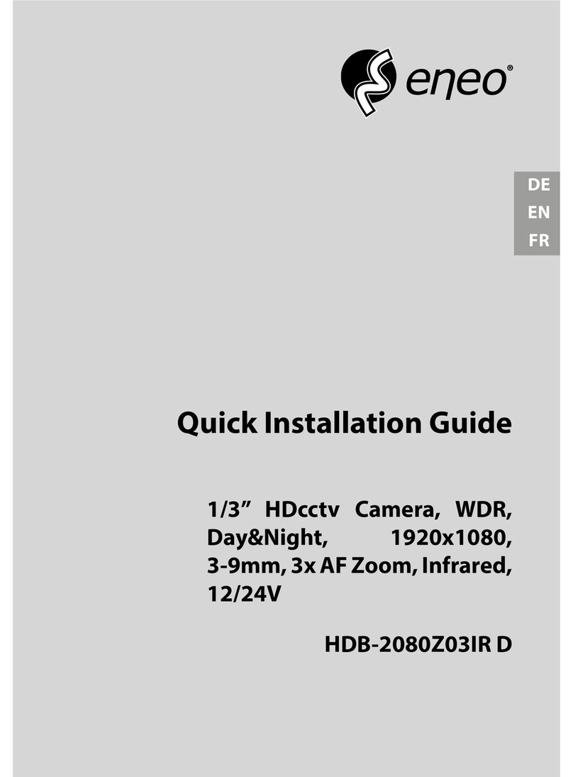 Eneo HDB-2080Z03IR D Quick installation guide
