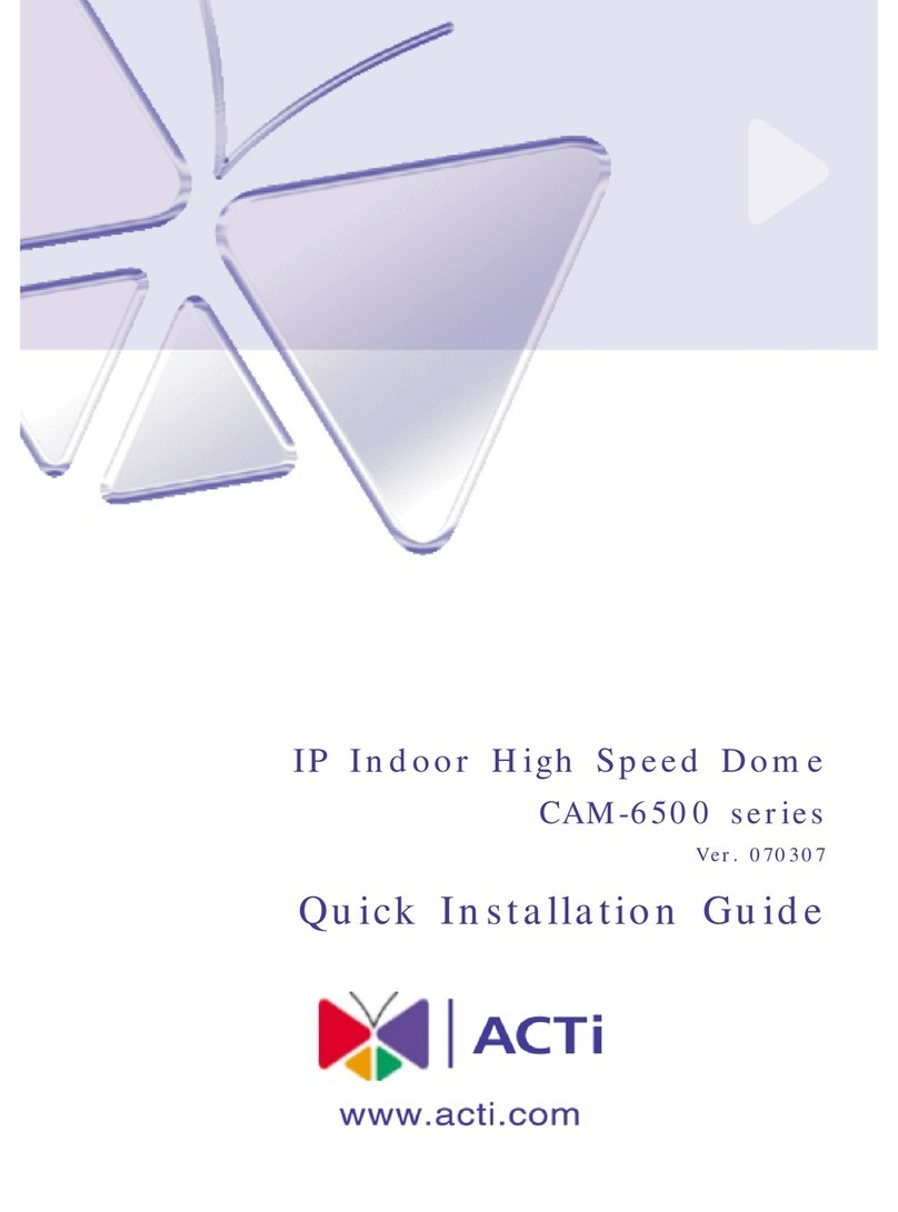 ACTi VER. 061030 CAM-6500 User manual