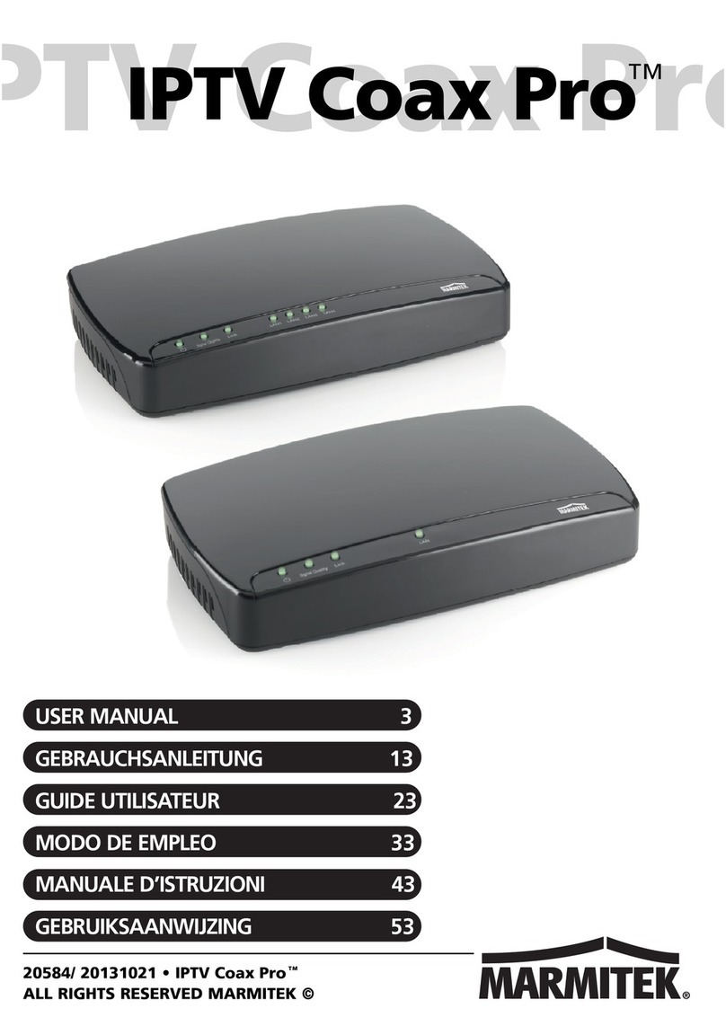 Marmitek IPTV Coax Pro user manual