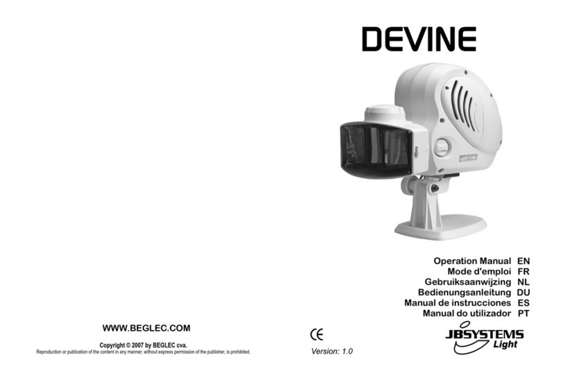 JB Systems Devine User manual