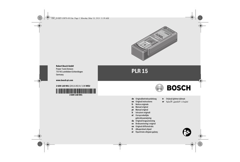 Bosch PLR15 User manual
