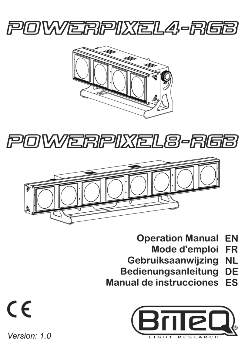 Briteq PowerPixel8-RGB User manual