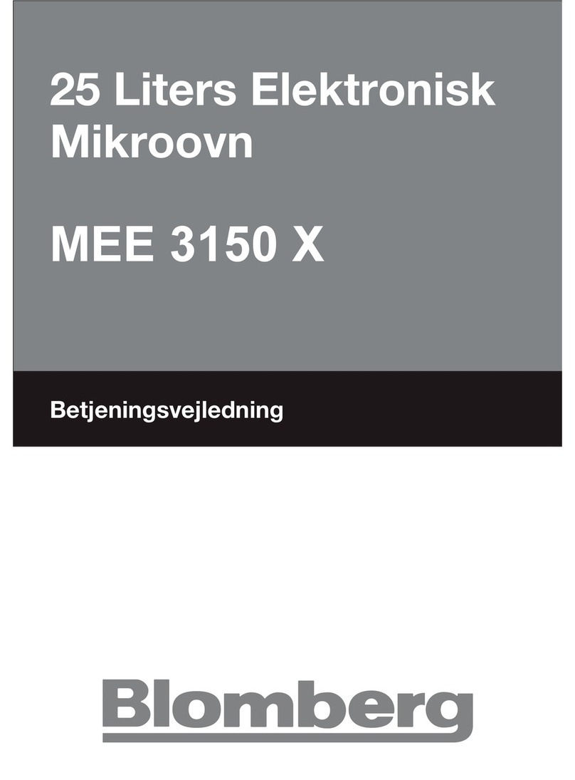 Blomberg MEE 3150 X Owner's instruction manual