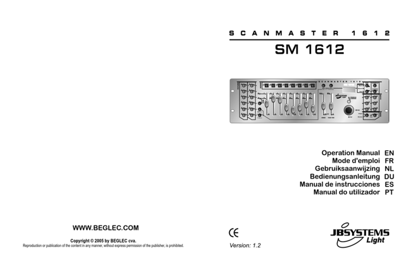 JB Systems ScanMaster 1612 User manual