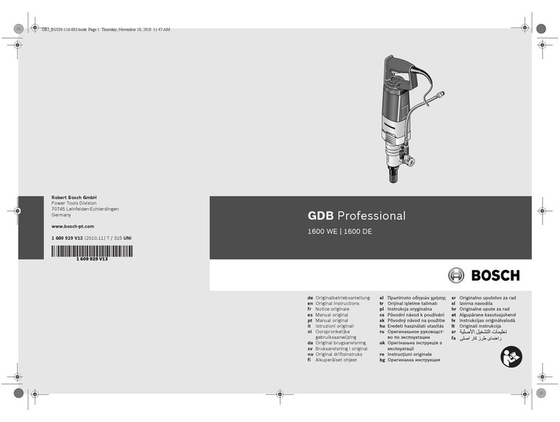 Bosch GDB Professional 1600 WE User manual