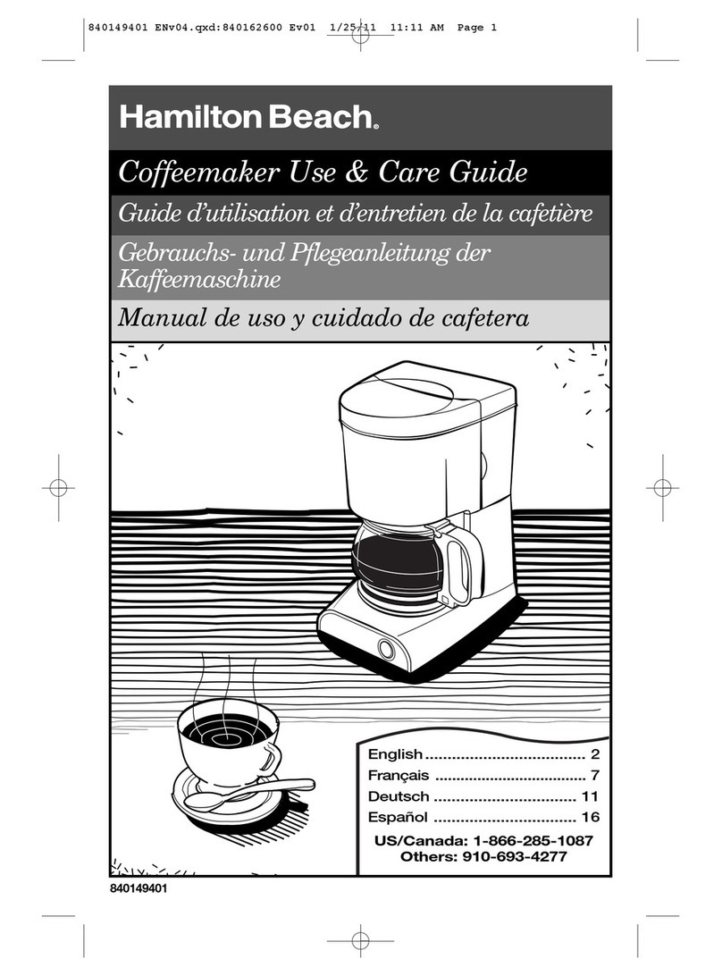 Hamilton Beach HDC700B-CE Use & care guide