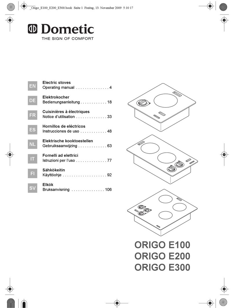 Dometic ORIGO E100 operating manual