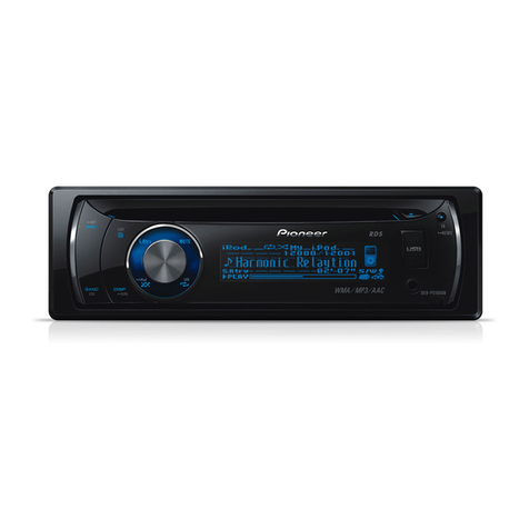 Pioneer DEH-P5100UB - Radio / CD installation manual
