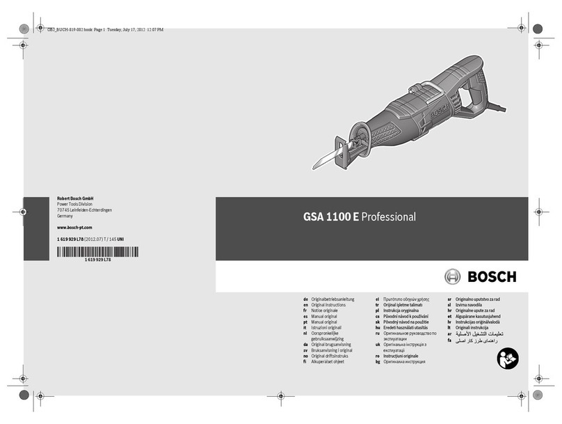 Bosch GSA 1100 E Professional User manual