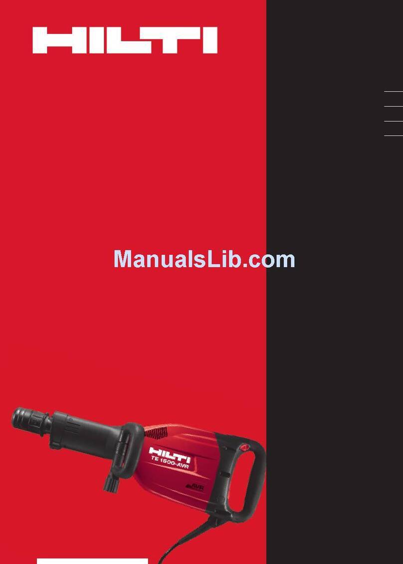 Hilti TE 1000-AVR operating instructions