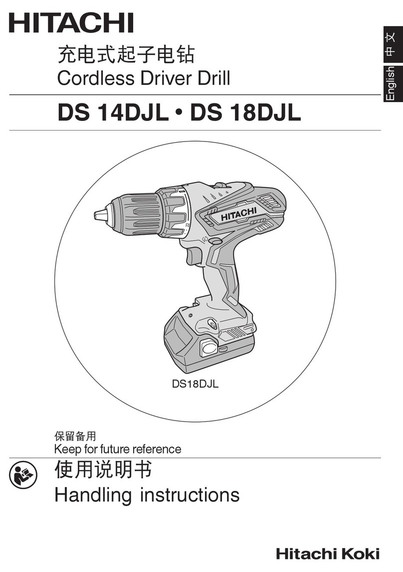 Hitachi DS 14DJL Handling instructions