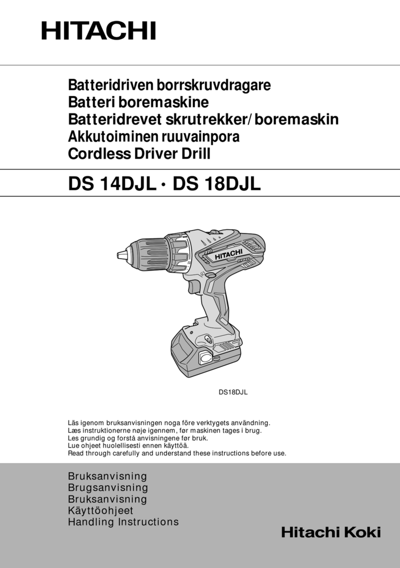 Hitachi DS 14 DJ L User manual