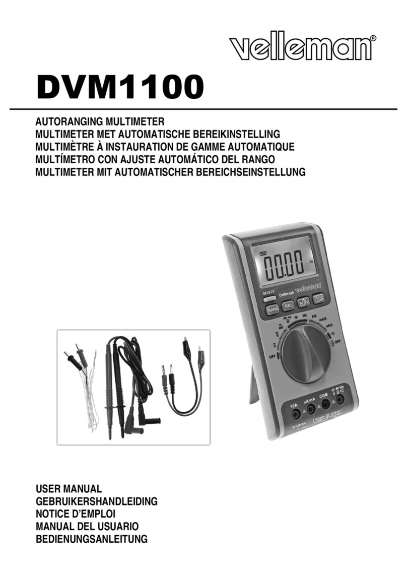 Velleman DVM1100 User manual
