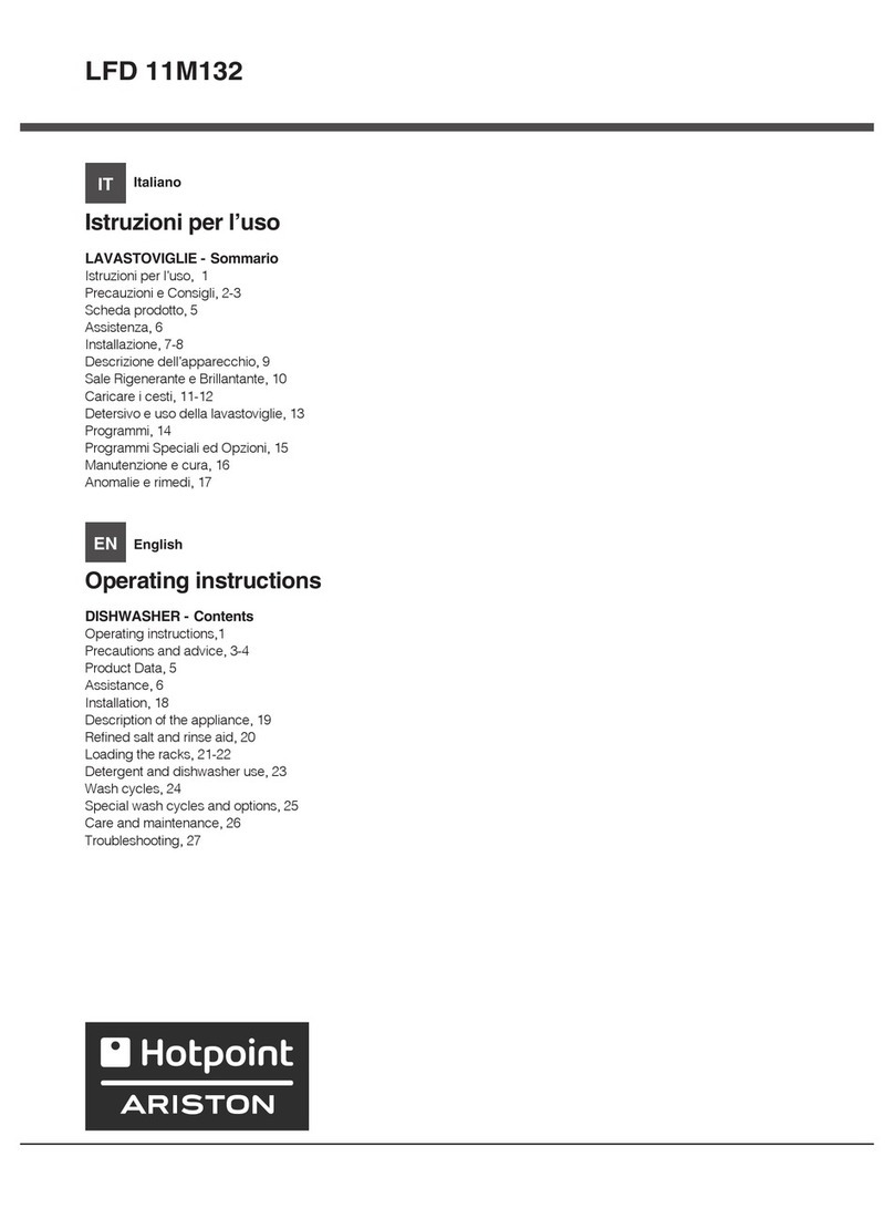 Hotpoint Ariston LFD 11M132 User manual