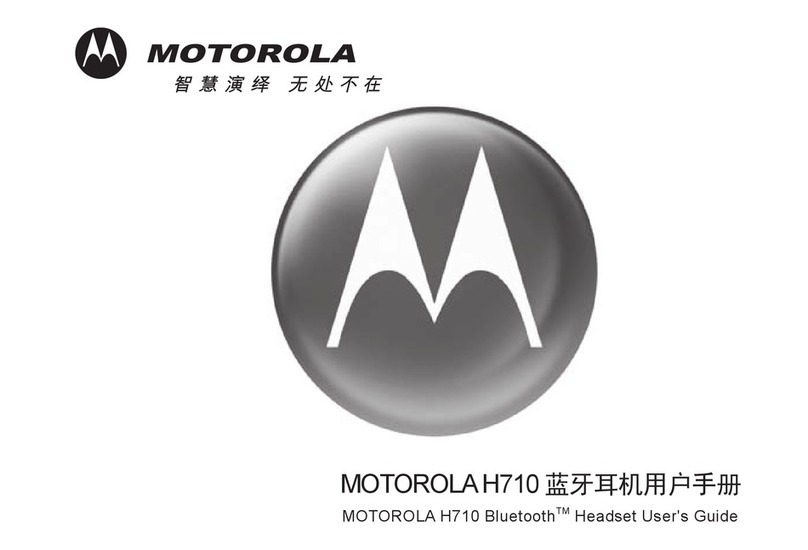 Motorola H710 - Headset - Over-the-ear User manual