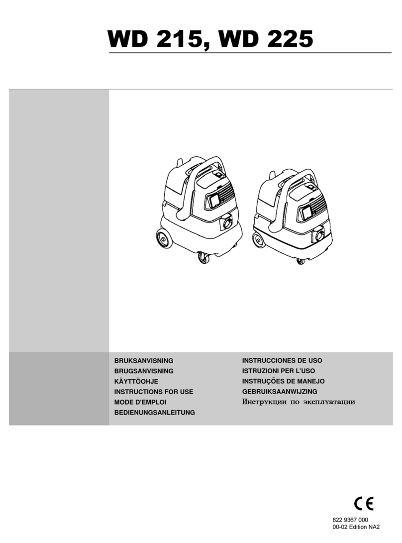 Nilfisk-Advance WD 215 User manual