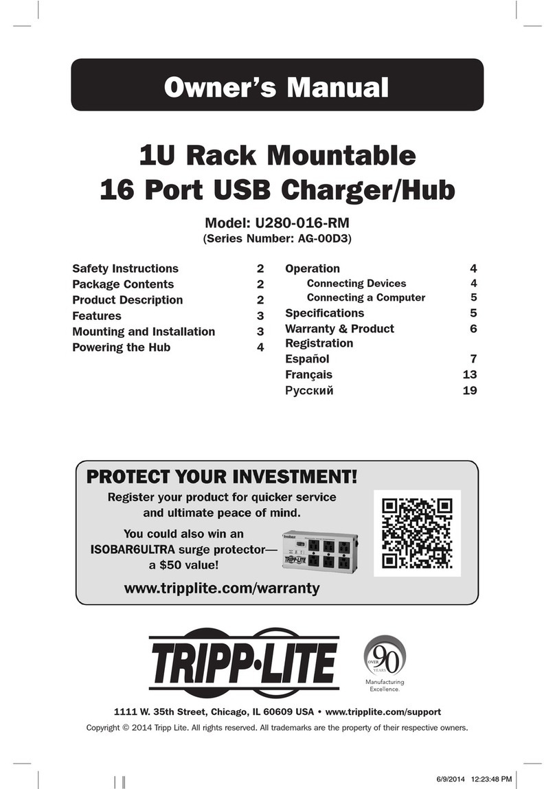 Tripp Lite U280-016-RM User manual