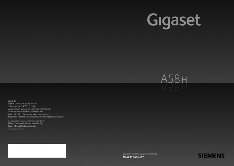 Gigaset A58 H User manual