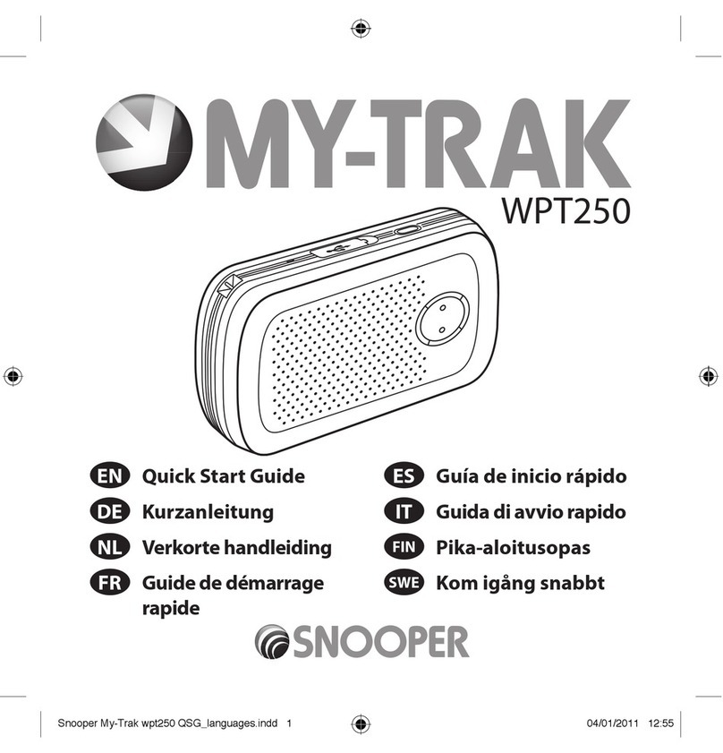 Snooper my-trak wpt250 quick start guide