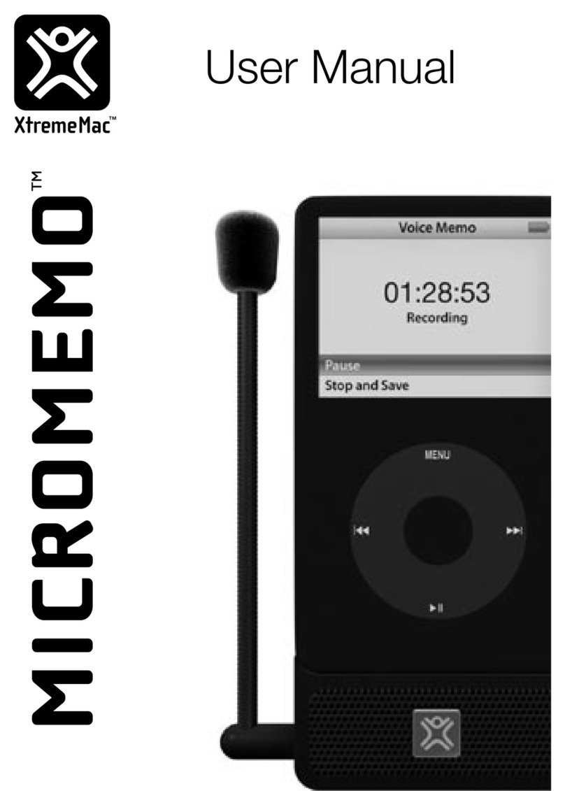 XtremeMac MICROMEMO IPV-MIC-00 user manual XtremeMac MICROMEMO IPV-MIC-00 user manual