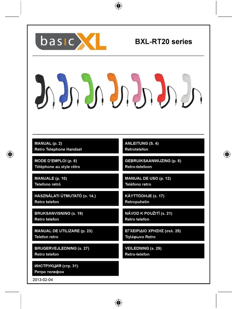 Basic XL BXL-RT20 Series manual
