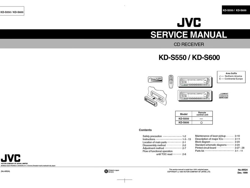 JVC KD-S550 User manual