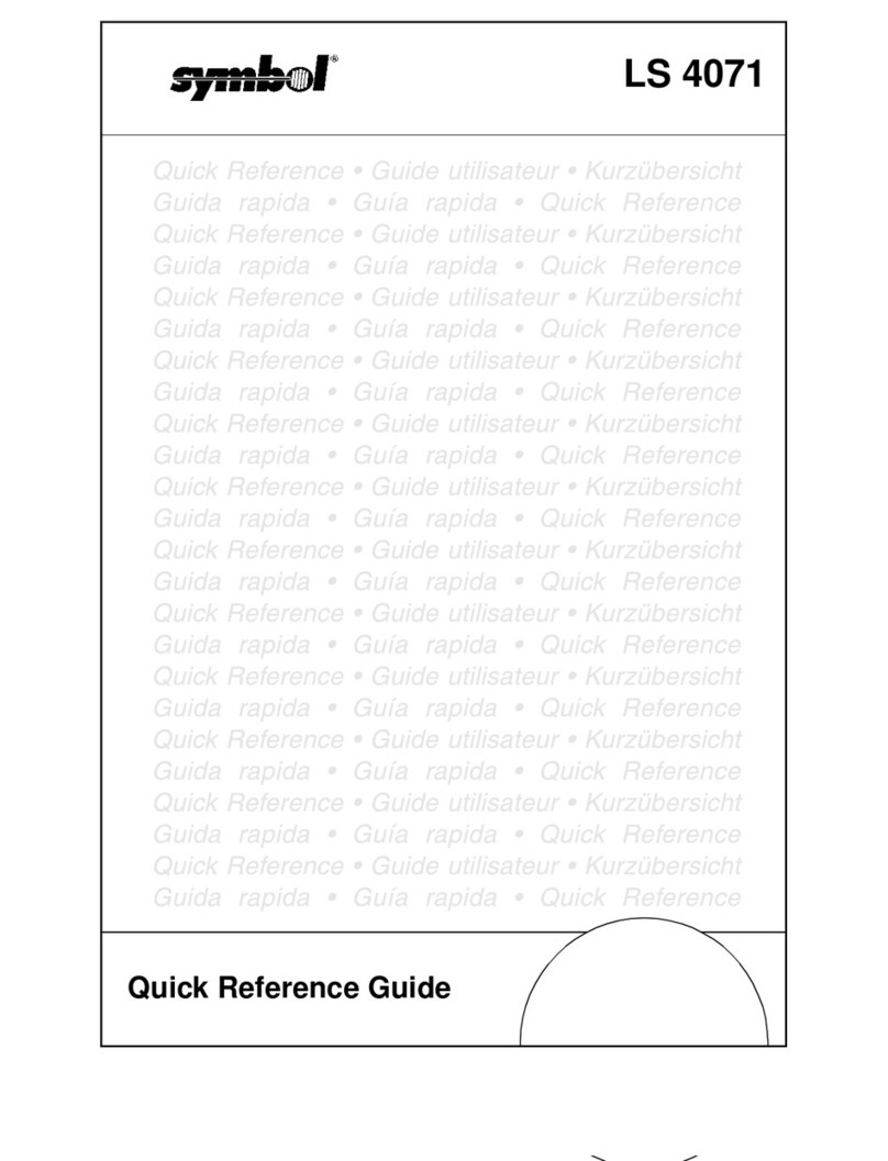 Symbol LS 4071 Quick reference guide