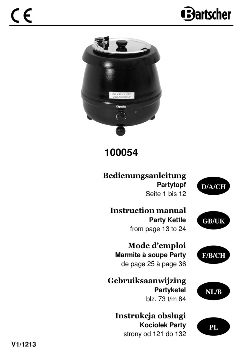 Bartscher 100.054 User manual