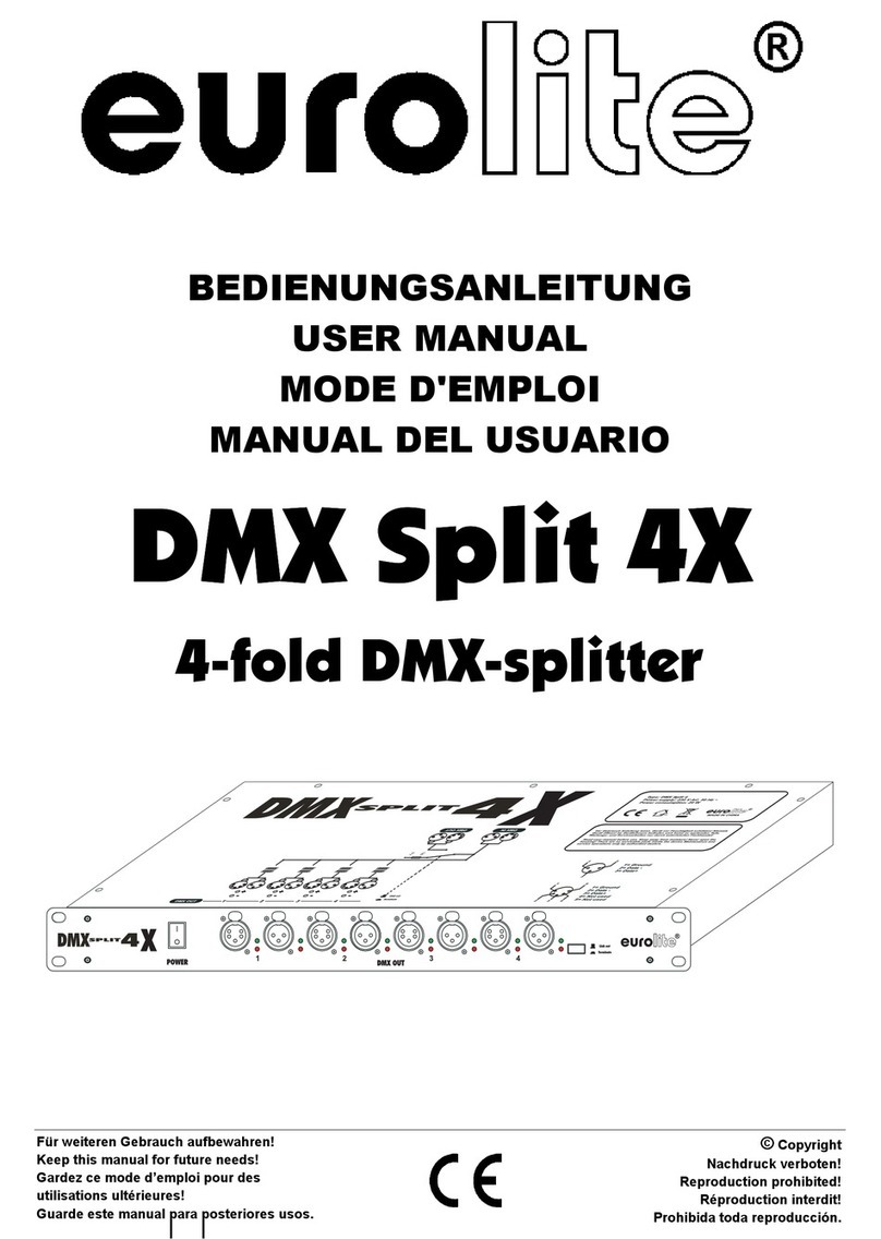 EuroLite DMX Split 4X user manual