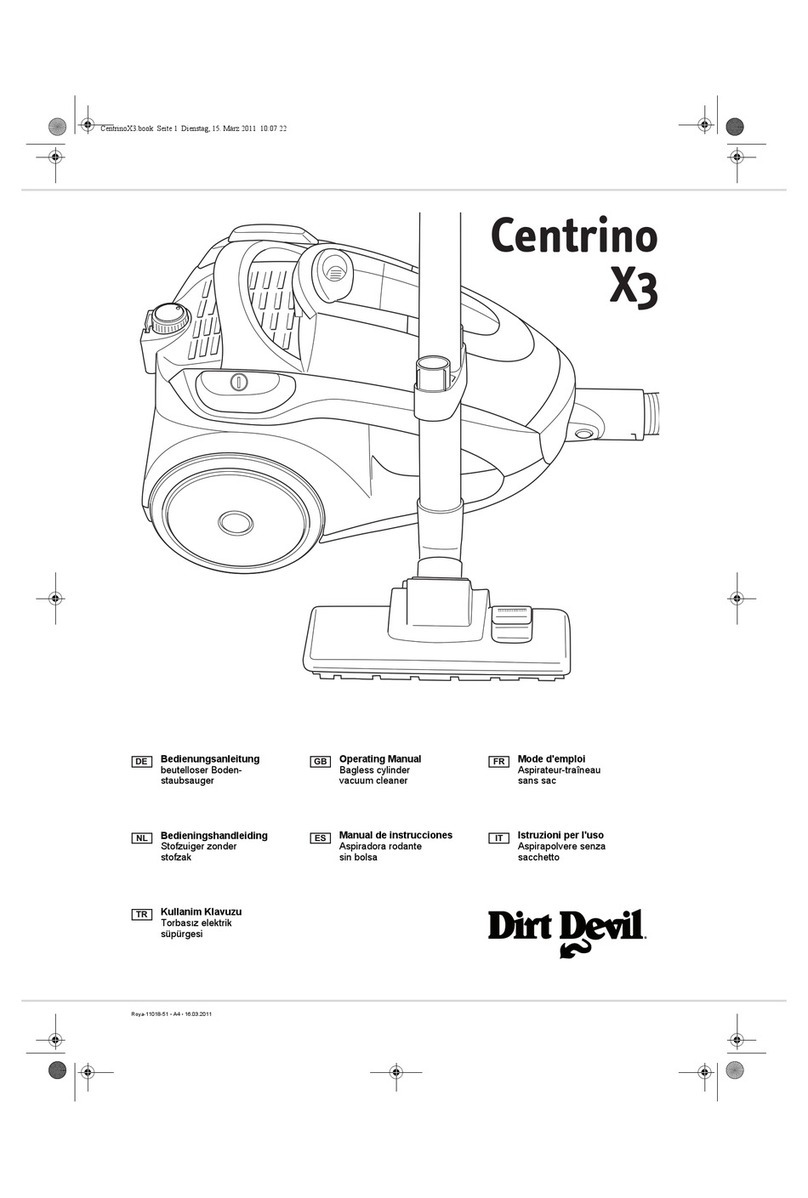 Dirt Devil Centrino X3 User manual