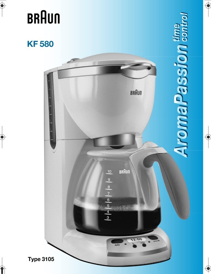 Braun KF580 User manual