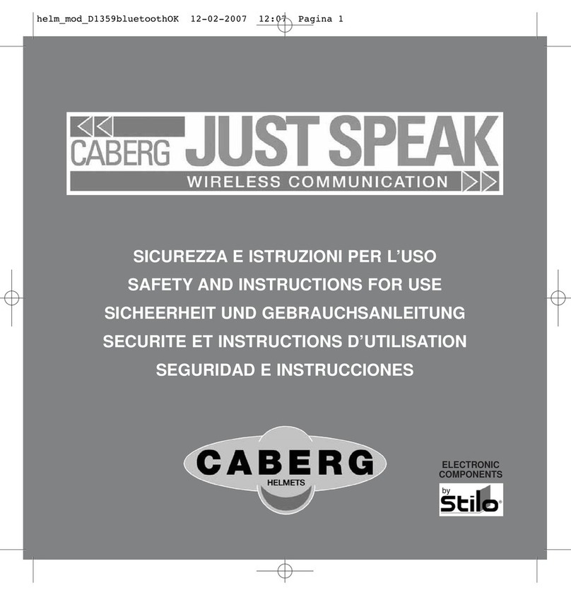 Caberg just speak Safety and instructions for use