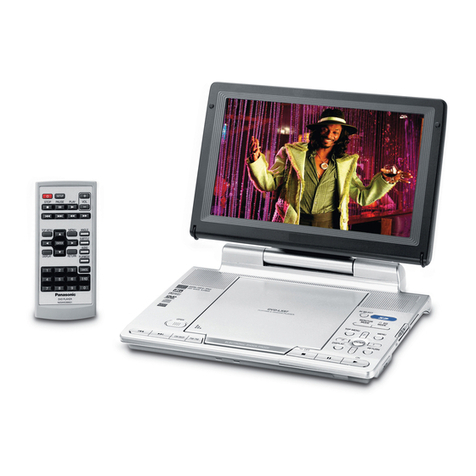 Panasonic DVDLX97 - PORTABLE DVD PLAYER operating instructions
