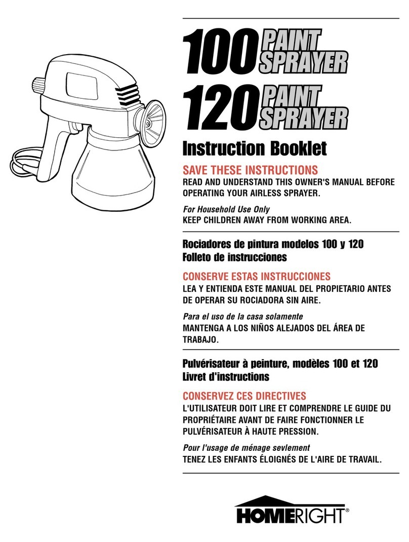 Homeright 100 Instruction booklet
