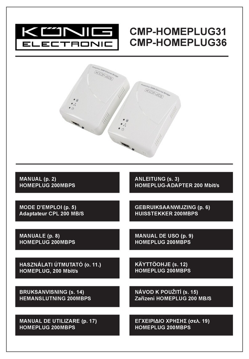 Konig CMP-HOMEPLUG31 manual