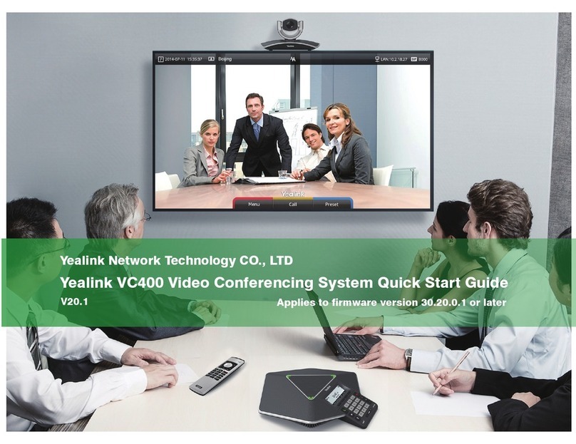 Yealink VC400 quick start guide