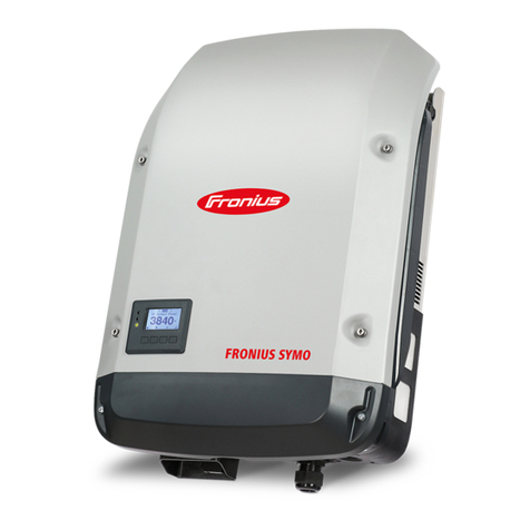 FRONIUS Symo 3 Installation instructions manual FRONIUS Symo 3 Installation instructions manual